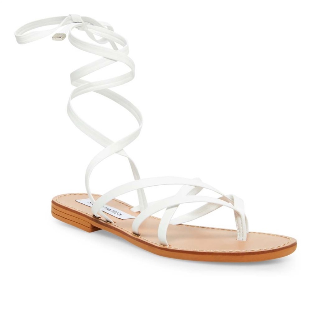 Steve Madden white sandals BRAND NEW